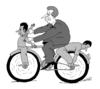 Cartoon: bike difficult (small) by Medi Belortaja tagged bike,difficult,bicucle,head
