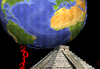 Cartoon: earth weight (small) by Medi Belortaja tagged earth weight 2012 maya calendar apocalypse catastrophe
