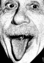 Cartoon: Einstein tongue (small) by Medi Belortaja tagged einstein,tongue,waterfall,boat,boatman