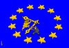 Cartoon: EU clock (small) by Medi Belortaja tagged eu,clock,europe,eurozone,crisis,angela,merkel,francois,hollande