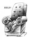 Cartoon: help (small) by Medi Belortaja tagged help,armchair,chief,power,sinking
