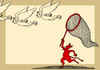 Cartoon: hunter of angels (small) by Medi Belortaja tagged hunter,catch,angels,devil,hunting