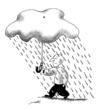 Cartoon: rain umbrella (small) by Medi Belortaja tagged rain umbrella
