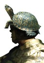 Cartoon: jungles helmet (small) by Medi Belortaja tagged jungle,helmet,turle,turtles,soldier,military