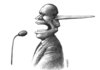 Cartoon: long promises (small) by Medi Belortaja tagged promises,elections,campaign,politics,politician,politicians,nose,pinocchio,meeting,speech,head,leader,chief