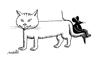 Cartoon: new best friends (small) by Medi Belortaja tagged friends mouse cat chair tail