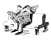 Cartoon: opponents (small) by Medi Belortaja tagged opponents press newspaper media reader couriousity humor