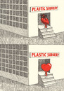 Cartoon: plastic surgery (small) by Medi Belortaja tagged plastic,surgery,hearts,love,woman,women,beauty
