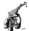 Cartoon: weapon fuel (small) by Medi Belortaja tagged weapon,fuel,oil,gun