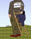 Cartoon: WANTED (small) by Medi Belortaja tagged wanted