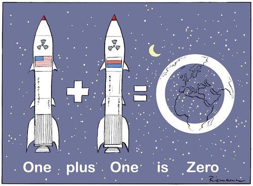 Cartoon: Atomic Equation (medium) by Riemann tagged math2022,math2022