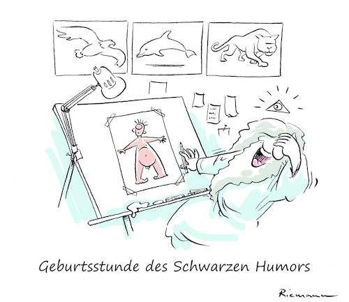 Cartoon: Die Schöpfung (medium) by Riemann tagged gott,mensch,geburt,leben,menschheit,schöpfung,erde,schwarzer,humor,adam,eva,kreation,cartoon,george,riemann,gott,mensch,geburt,leben,menschheit,schöpfung,erde,schwarzer,humor,adam,eva,kreation,cartoon,george,riemann