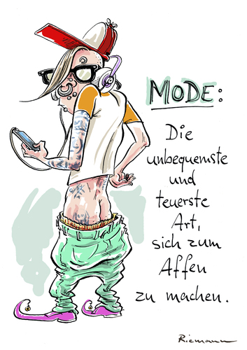 Cartoon: Mode (medium) by Riemann tagged tattoo,piercing,youth,jugend,out,in,cool,kleidung,eingekackt,fashion,mode,rudelverhalten,geschmack,beauty,schoenheit,riemann,george,cartoon,clown,mode,fashion,eingekackt,kleidung,cool,in,out,jugend,youth,piercing,tattoo,schoenheit,beauty,geschmack,rudelverhalten,clown,cartoon,george,riemann