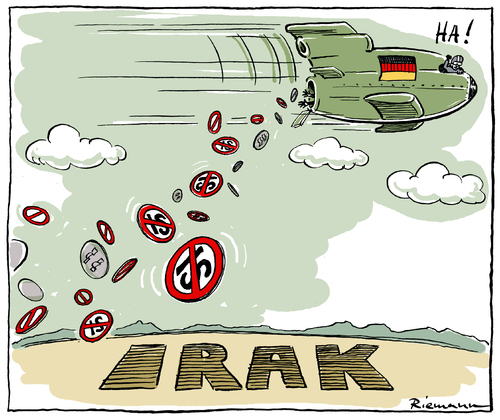 Cartoon: Nehmt Das ! (medium) by Riemann tagged irak,syrien,is,verbot,deutschland,unterstuetzung,cartoon,george,riemann,irak,syrien,is,verbot,deutschland,unterstuetzung,cartoon,george,riemann