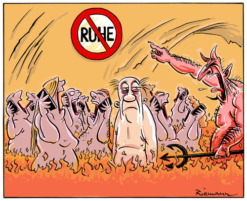 Cartoon: Unruhe (medium) by Riemann tagged handy,smart,phone,ruhe,lärm,öffentlichkeit,hölle,cell,silence,noise,public,hell,verbotsschild,teufel,devil,cartoon,george,riemann,handy,smart,phone,ruhe,lärm,öffentlichkeit,hölle,cell,silence,noise,public,hell,verbotsschild,teufel,devil,cartoon,george,riemann