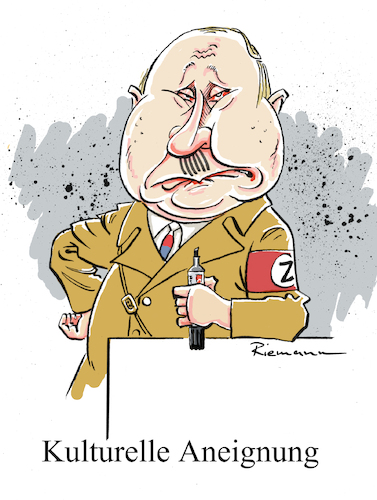 Cartoon: Wladolf Putler (medium) by Riemann tagged wladimir,putin,russland,krieg,überfall,auf,ukraine,adolf,hitler,nazis,faschisten,kriegsverbrecher,hitlerbärtchen,dreadlocks,kulturelle,aneignung,deutsch,russisch,edding,cartoon,george,riemann,wladimir,putin,russland,krieg,überfall,auf,ukraine,adolf,hitler,nazis,faschisten,kriegsverbrecher,hitlerbärtchen,dreadlocks,kulturelle,aneignung,deutsch,russisch,edding,cartoon,george,riemann