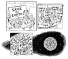 Cartoon: Dilemma (small) by Riemann tagged world,planet,earth,overpopulation,environment,nature,welt,erde,überbevölkerung,natur,umwelt,klima