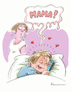 Cartoon: Erstes Wort (small) by Riemann tagged handy,kinder,mutter,beziehung,sucht,ablenkung,spielzeug,erziehung,kindheit,social,media,abhängigkeit,cartoon,george,riemann