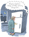 Cartoon: Überwachung (small) by Riemann tagged ki,intelligenz,maschinen,roboter,digital,überwachung,haushalt,steuerung,gewicht,essen,kühlschrank,midnight,snack,gläserner,bürger,cartoon,george,riemann