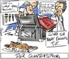 Cartoon: Physik Nobelpreis und ESM (small) by Philipp Weber tagged esm,physik,nobelpreis,staatshaushalt,schroedingers,katze