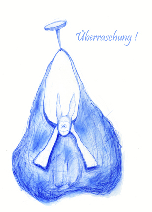 Cartoon: Überraschung! (medium) by Silvia Wagner tagged überraschung,surprise,hase,rabbit