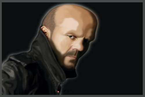 Cartoon: Jason Statham (medium) by BOHEMIO tagged jason,statham,transporter