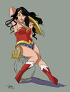 Cartoon: Amazon Princess (small) by halltoons tagged wonderwoman,comic,comics,comicbook,character