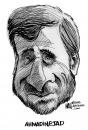 Cartoon: Mahmoud Ahmadinejad caricature (small) by halltoons tagged mahmoud ahmadinejad iran president