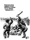 Cartoon: The Big Threat (small) by halltoons tagged iran iranian supreme leader police