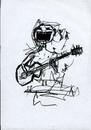 Cartoon: music ..my life (small) by SADAMSKI tagged music,makes,me,crazy