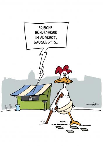 Cartoon: Hühnerbeine (medium) by luftzone tagged hühnerbeine,hühner,huhn,verkauf,markt,basar,marktbude,tiere,hühnchen,essen,hühnerbeine,hühner,huhn,hühnchen,fleisch,essen,lebensmittel,nahrung,ernährung,gastronomie,imbiss,vogel,vögel,verkauf,handel,markt,tiere,tier,natur,peta,schenkel,keule,tierschutz,wirtschaft,moral,ethik