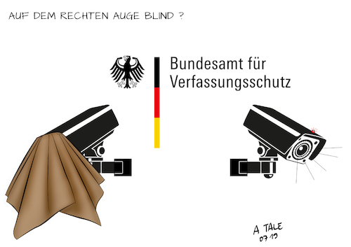 Auf dem rechten Auge blind ?