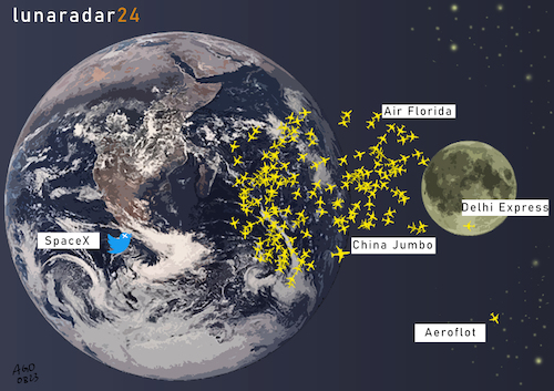 Cartoon: Business class (medium) by Ago tagged mond,mondmissionen,raumfahrt,weltraum,russland,indien,sonden,luna,chandrayaan,wettlauf,nationen,prestige,kritik,debatte,sinn,nutzen,spacex,nasa,flightradar,kosten,technik,wissenschaft,wirtschaft,politik,karikatur,cartoon,pressezeichnung,illustration,ago,agostino,natale,mond,mondmissionen,raumfahrt,weltraum,russland,indien,sonden,luna,chandrayaan,wettlauf,nationen,prestige,kritik,debatte,sinn,nutzen,spacex,nasa,flightradar,kosten,technik,wissenschaft,wirtschaft,politik,karikatur,cartoon,pressezeichnung,illustration,ago,agostino,natale