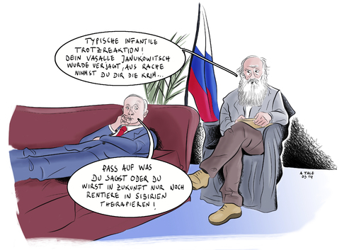 Cartoon: Des Putins Kern (medium) by Ago tagged ostukraine,annexion,zerfall,tolstoi,psychologie,geschichte,motiv,sanktionen,militär,eu,westen,konflikt,abspaltung,völkerrecht,autokratie,diktatur,demokratie,legitimation,referendum,abstimmung,russland,putin,krimkrise,krim,ukraine,unruhen,ukraine,krim,krimkrise,putin,russland,abstimmung,referendum,legitimation,demokratie,diktatur,autokratievölkerrecht,abspaltung,konflikt,westen,eu,militär,sanktionen,motiv,geschichte,psychologie,tolstoi