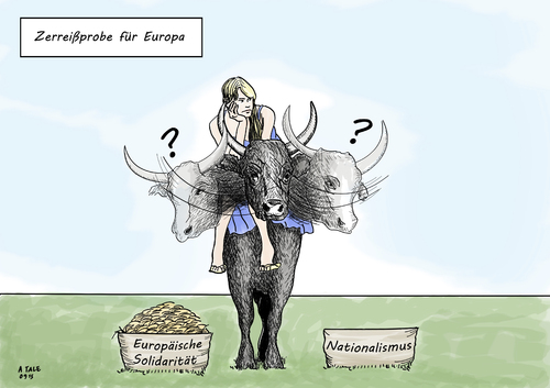 Europa hin und her gerissen