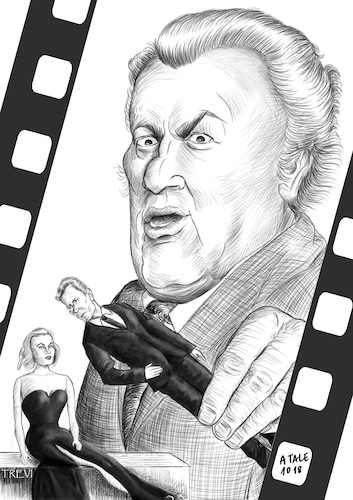 Federico Fellini Karikatur