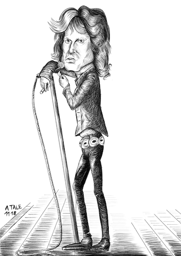 Cartoon: Jim Morrison Karikatur (medium) by Ago tagged jim,morrison,75,geburtstag,usa,the,doors,frontman,sänger,songwriter,symbolfigur,hippiekultur,flower,power,rockstar,lebensstil,selbstzerstörerisch,exzessiv,rausch,drogen,musik,rock,karikatur,caricature,gesicht,porträt,portrait,zeichnung,bild,cartoon,pressezeichnung,illustration,tale,agostino,natale,jim,morrison,75,geburtstag,usa,the,doors,frontman,sänger,songwriter,symbolfigur,hippiekultur,flower,power,rockstar,lebensstil,selbstzerstörerisch,exzessiv,rausch,drogen,musik,rock,karikatur,caricature,gesicht,porträt,portrait,zeichnung,bild,cartoon,pressezeichnung,illustration,tale,agostino,natale