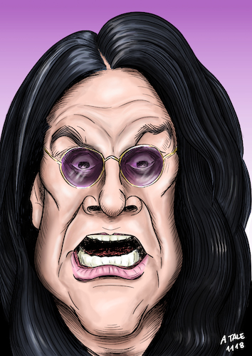 Ozzy Osbourne  Karikatur