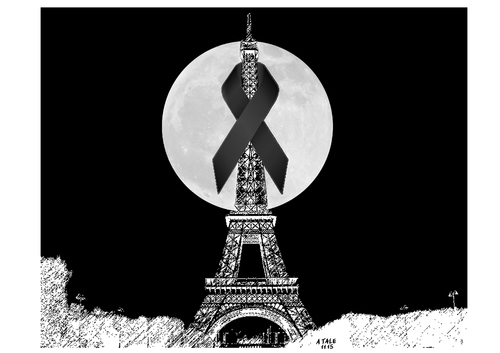 Cartoon: Paris in Trauer (medium) by Ago tagged paris,13,november,2015,anschläge,anschlagserie,terror,mord,tote,opfer,terrorismus,trauer,eiffelturm,frankreich,trauerflor,zeichnung,bild,tale,paris,13,november,2015,anschläge,anschlagserie,terror,mord,tote,opfer,terrorismus,trauer,eiffelturm,frankreich,trauerflor,zeichnung,bild,tale