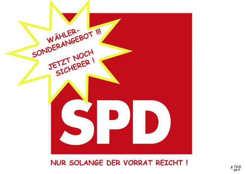 Cartoon: SPD Sonderangebot (medium) by Ago tagged spd,vorratsdatenspeicherung,ausspähen,privatsphäre,parteikonvent,zustimmung,meinungsänderung,druck,vorsitzende,gabriel,vds,politik,logo,cartoon,karikatur,spd,vorratsdatenspeicherung,ausspähen,privatsphäre,parteikonvent,zustimmung,meinungsänderung,druck,vorsitzende,gabriel,vds,politik,logo,cartoon,karikatur