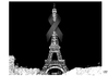 Cartoon: Ohne Worte (small) by Ago tagged paris,frankreich,terroranschläge,januar,2015,terror,fanatismus,islamismus,redaktion,charlie,hebdo,karikaturisten,supermarkt,tote,tod,eiffelturm,trauerflor