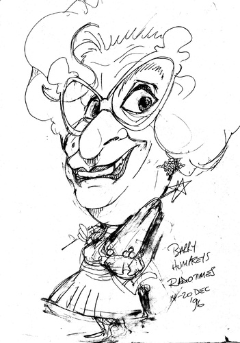 Cartoon: Dame Edna (medium) by Andyp57 tagged caricature,pen,andyp57