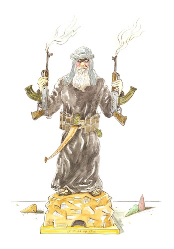 Cartoon: IS Advent (medium) by Rainer Schade tagged erzgebirgische,volkskunst,erzgebirgische,volkskunst