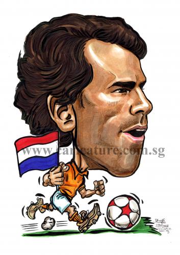 Cartoon: Caricature of Ruud van Nistelroo (medium) by jit tagged caricature,of,ruud,van,nistelrooy