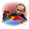 Cartoon: Vladimer Putin (small) by besikdug tagged vladimer putin russia georgia besikdug caricature