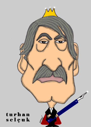 Cartoon: TURHAN SELCUK (medium) by serkan surek tagged surekcartoons