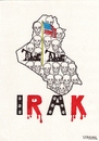 Cartoon: IRAQ (small) by serkan surek tagged surekcartoons