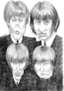 Cartoon: The Beatles 2001 (small) by Xavi Caricatura tagged the,beatles,music,caricature