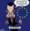 Cartoon: Zapatero works (small) by Xavi dibuixant tagged zapatero,caricature,cartoon,europa,european,union,spain