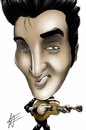 Cartoon: Elvis Presley (small) by cesar mascarenhas tagged elvis,presley,caricature
